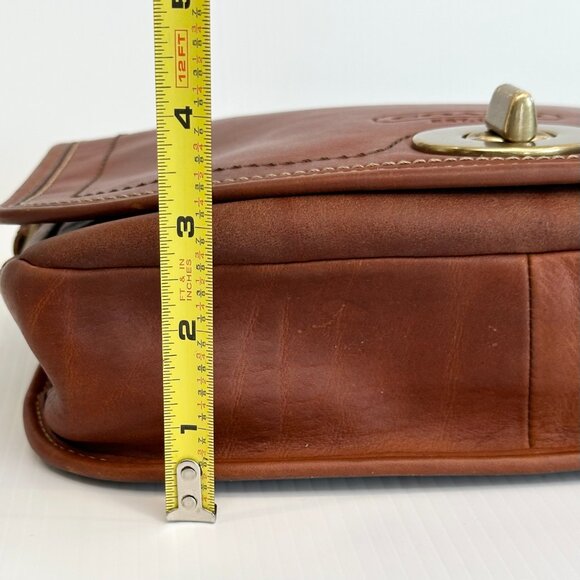 COACH 65th Anniversary Crescent Hippie Crossbody Whiskey Leather RARE - Picture 13 of 16